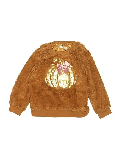 Pre-owned Tahari Kids' Pullover Sweater In Gold