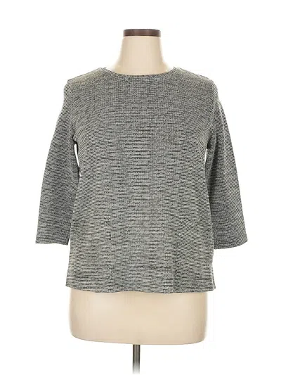 Pre-owned Tahari Pullover Sweater In Gray
