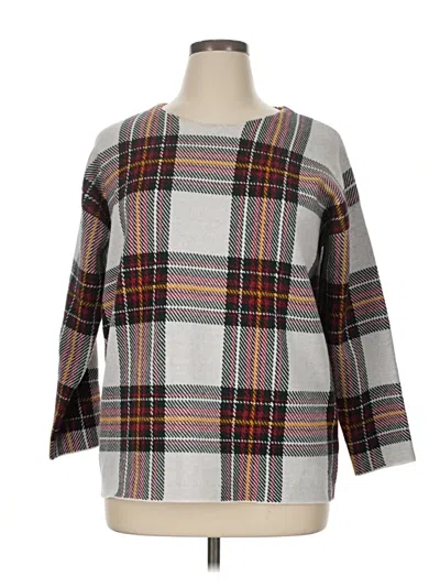 Pre-owned Tahari Pullover Sweater In Gray