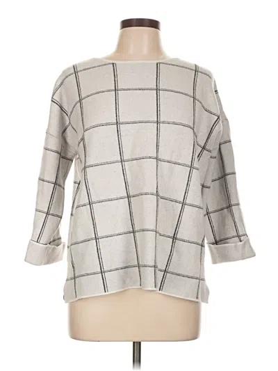 Pre-owned Tahari Pullover Sweater In Gray