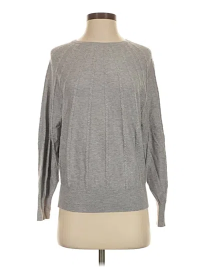 Pre-owned Tahari Pullover Sweater In Gray