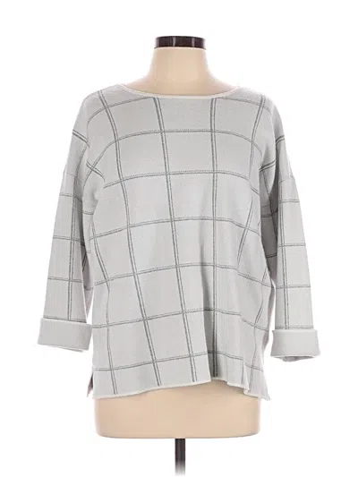 Pre-owned Tahari Pullover Sweater In Gray