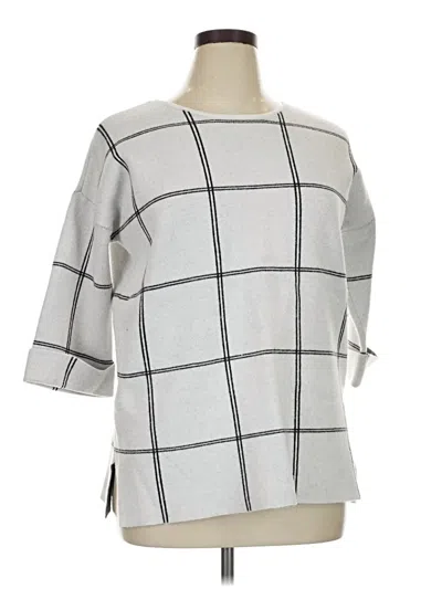 Pre-owned Tahari Pullover Sweater In Gray