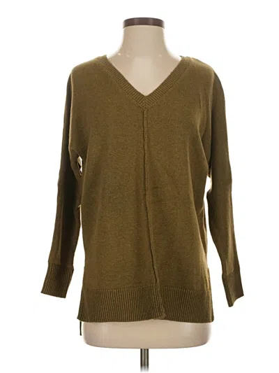 Pre-owned Tahari Pullover Sweater In Green