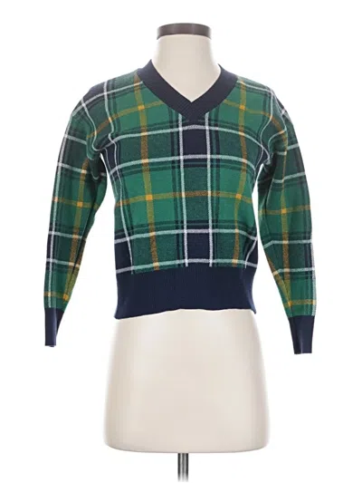 Pre-owned Tahari Pullover Sweater In Green