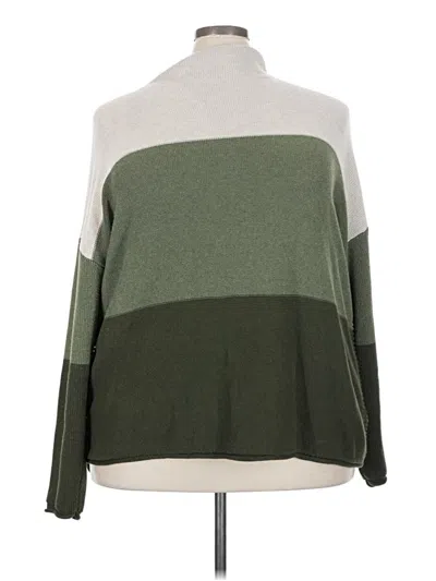 Pre-owned Tahari Pullover Sweater In Green