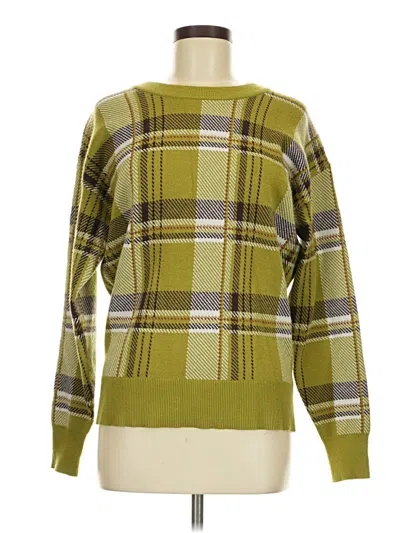 Pre-owned Tahari Pullover Sweater In Green