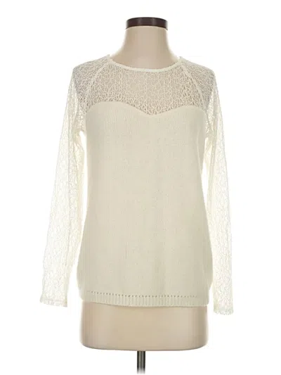 Pre-owned Tahari Pullover Sweater In Ivory