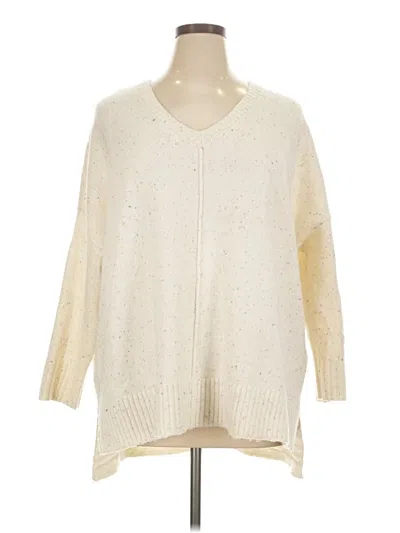 Pre-owned Tahari Pullover Sweater In Ivory