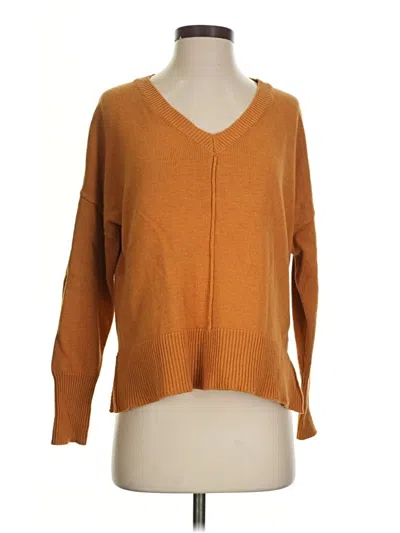 Pre-owned Tahari Pullover Sweater In Orange