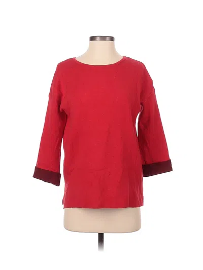 Pre-owned Tahari Pullover Sweater In Red