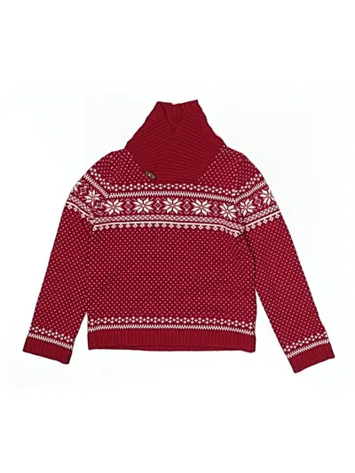 Pre-owned Tahari Kids' Pullover Sweater In Red
