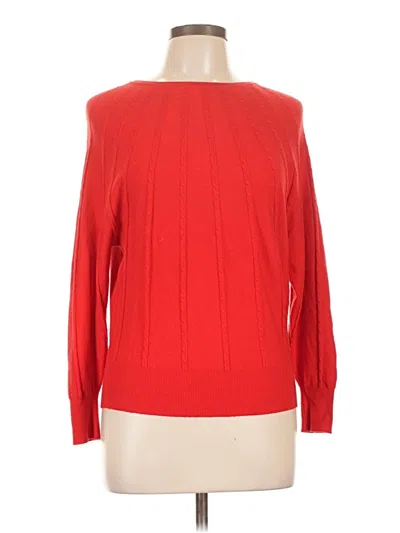 Pre-owned Tahari Pullover Sweater In Red
