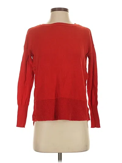Pre-owned Tahari Pullover Sweater In Red