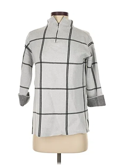 Pre-owned Tahari Pullover Sweater In Silver