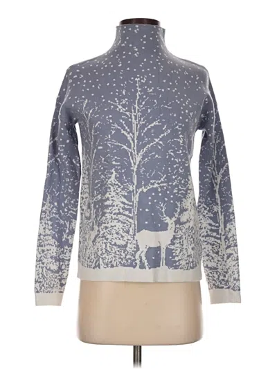 Pre-owned Tahari Pullover Sweater In Silver