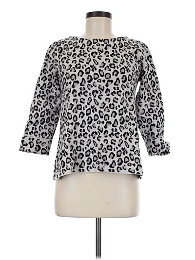 Pre-owned Tahari Pullover Sweater In Silver