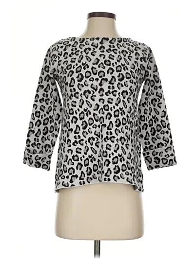 Pre-owned Tahari Pullover Sweater In Silver