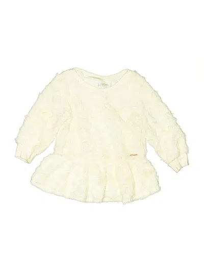 Pre-owned Tahari Kids' Pullover Sweater In White