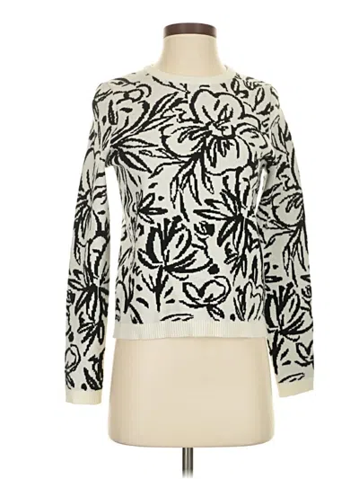 Pre-owned Tahari Pullover Sweater In White