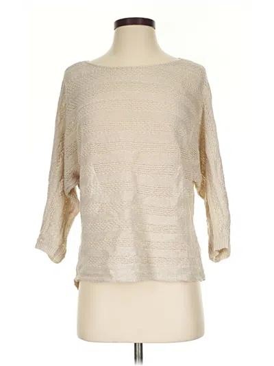 Pre-owned Tahari Pullover Sweater In White
