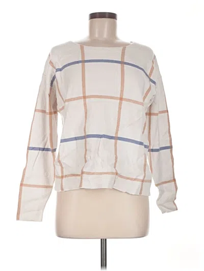 Pre-owned Tahari Pullover Sweater In White