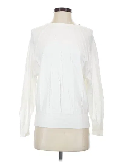 Pre-owned Tahari Pullover Sweater In White