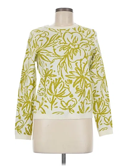 Pre-owned Tahari Pullover Sweater In Yellow