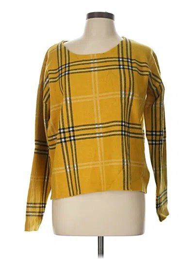 Pre-owned Tahari Pullover Sweater In Yellow