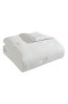 Tahari Rosie Textured 3-piece Comforter Set In Bright White