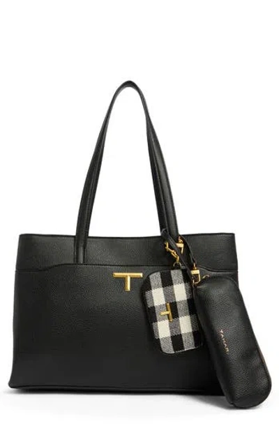 Tahari Sabi Faux Leather Work Tote In White