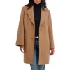 Tahari Sandra Wool Blend Coat In Neutral