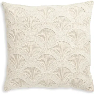 Tahari Scalloped Accent Pillow In Neutral