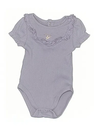 Pre-owned Tahari Babies' Short Sleeve Onesie In Gray