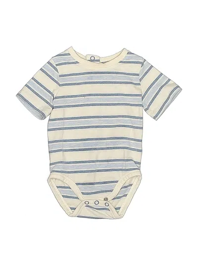 Pre-owned Tahari Babies' Short Sleeve Onesie In White