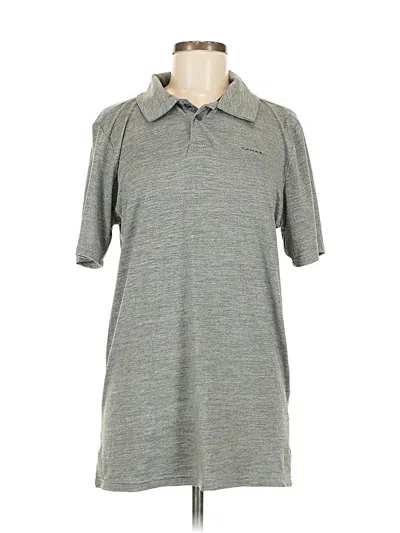 Pre-owned Tahari Short Sleeve Polo Shirt In Gray