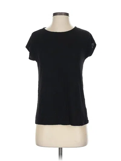 Pre-owned Tahari Short Sleeve T-shirt In Black