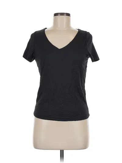 Pre-owned Tahari Short Sleeve T-shirt In Black