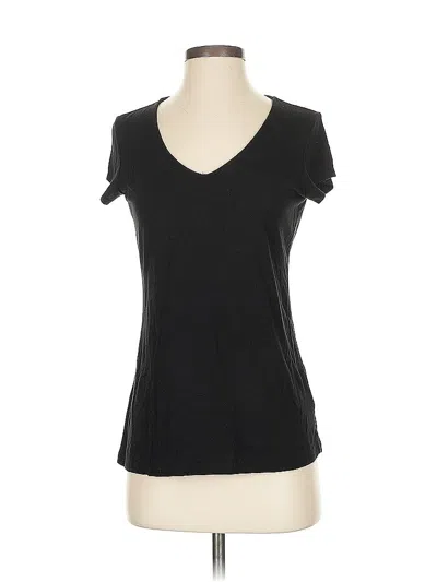 Pre-owned Tahari Short Sleeve T-shirt In Black