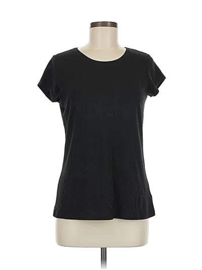 Pre-owned Tahari Short Sleeve T-shirt In Black