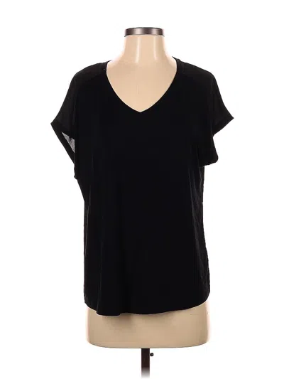 Pre-owned Tahari Short Sleeve T-shirt In Black