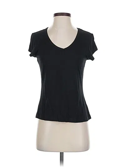 Pre-owned Tahari Short Sleeve T-shirt In Black