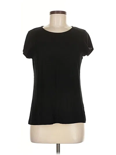 Pre-owned Tahari Short Sleeve T-shirt In Black