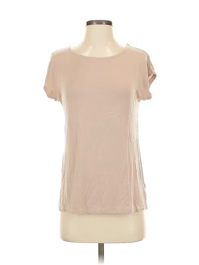 Pre-owned Tahari Short Sleeve T-shirt In Brown