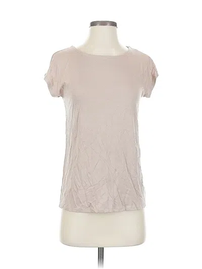 Pre-owned Tahari Short Sleeve T-shirt In Brown