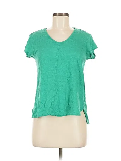 Pre-owned Tahari Short Sleeve T-shirt In Green