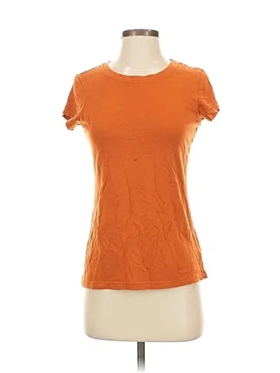 Pre-owned Tahari Short Sleeve T-shirt In Orange