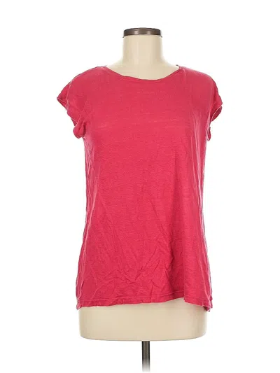 Pre-owned Tahari Short Sleeve T-shirt In Red