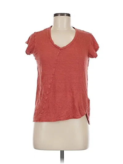 Pre-owned Tahari Short Sleeve T-shirt In Red