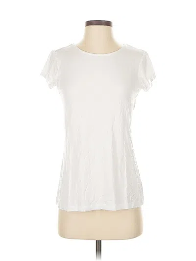 Pre-owned Tahari Short Sleeve T-shirt In White